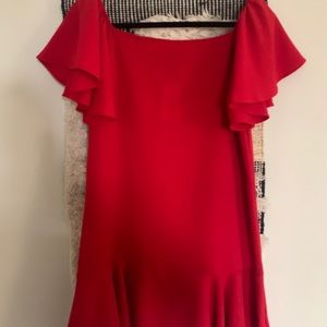 Aqua off the shoulder dress